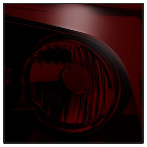 OEM Style Red Smoke Headlights for 2005-2008 Dodge Charger - High Performance LED Lighting for Night Driving & Car Customization