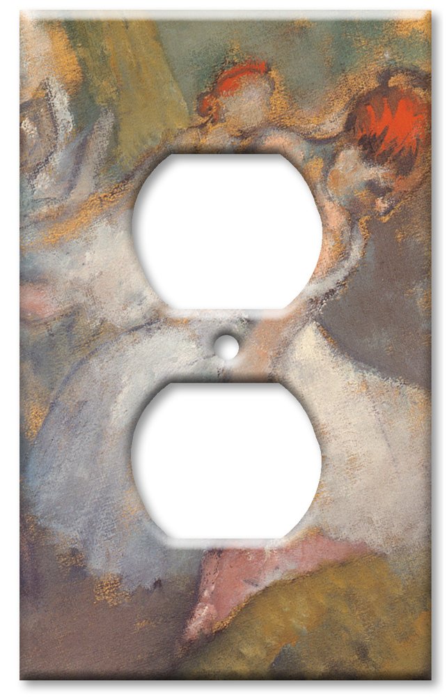 Oversized Decorative Metal Switch Plate Cover - Degas Ballet Dancers Art Design - Made in USA - Perfect for Home Decor, Living Room & Bedroom Wall Accents