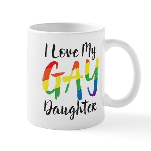 White - I Love My Gay Daughter Mug