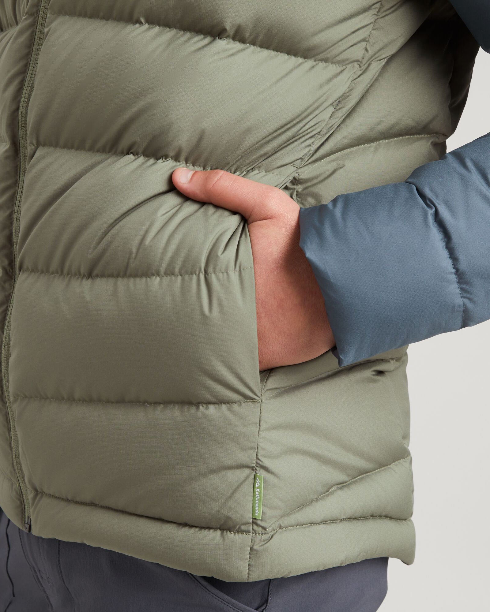 Men's Epiq Hooded Down Jacket - Lightweight Winter Coat for Outdoor Activities, Hiking & Travel - Night Black/Beech Brown