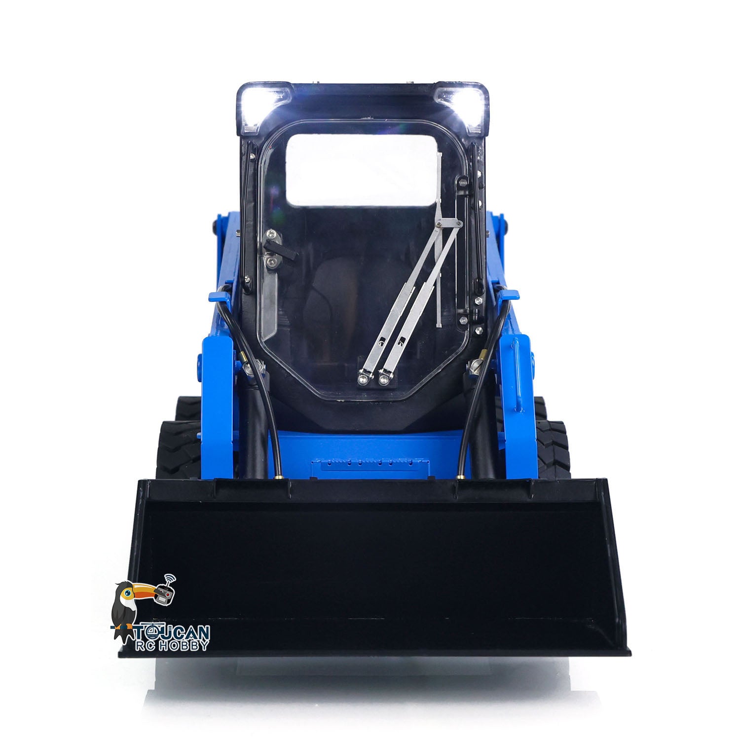 1/14 Scale Metal Hydraulic RC Skid Steer Loader - SM450 Remote Control Construction Vehicle Toy with Wheeled Model for Kids & Adults | Perfect for Construction Site Play, Collecting & RC Hobby Enthusiasts