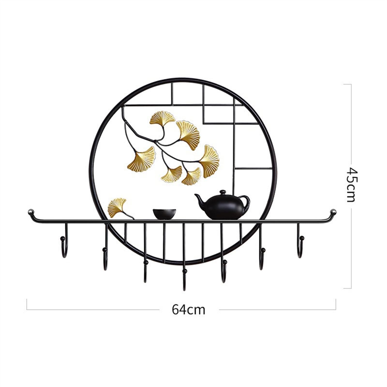 Heavy Duty Wall Mounted Coat Rack - Metal Hooks for Jackets, Hats & Towels - Perfect for Bathroom & Entryway