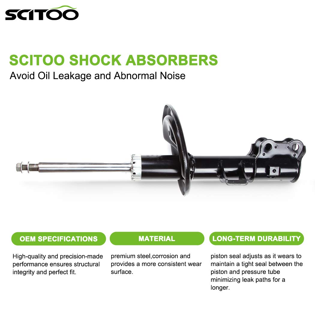 SCITOO 2Pcs Front Shock Absorbers & Struts Replacement for 2006-2010 Kia Optima & 2007-2010 Kia Rondo - Perfect for Smooth Rides & Enhanced Vehicle Stability (Part Numbers: 334508, 334509)