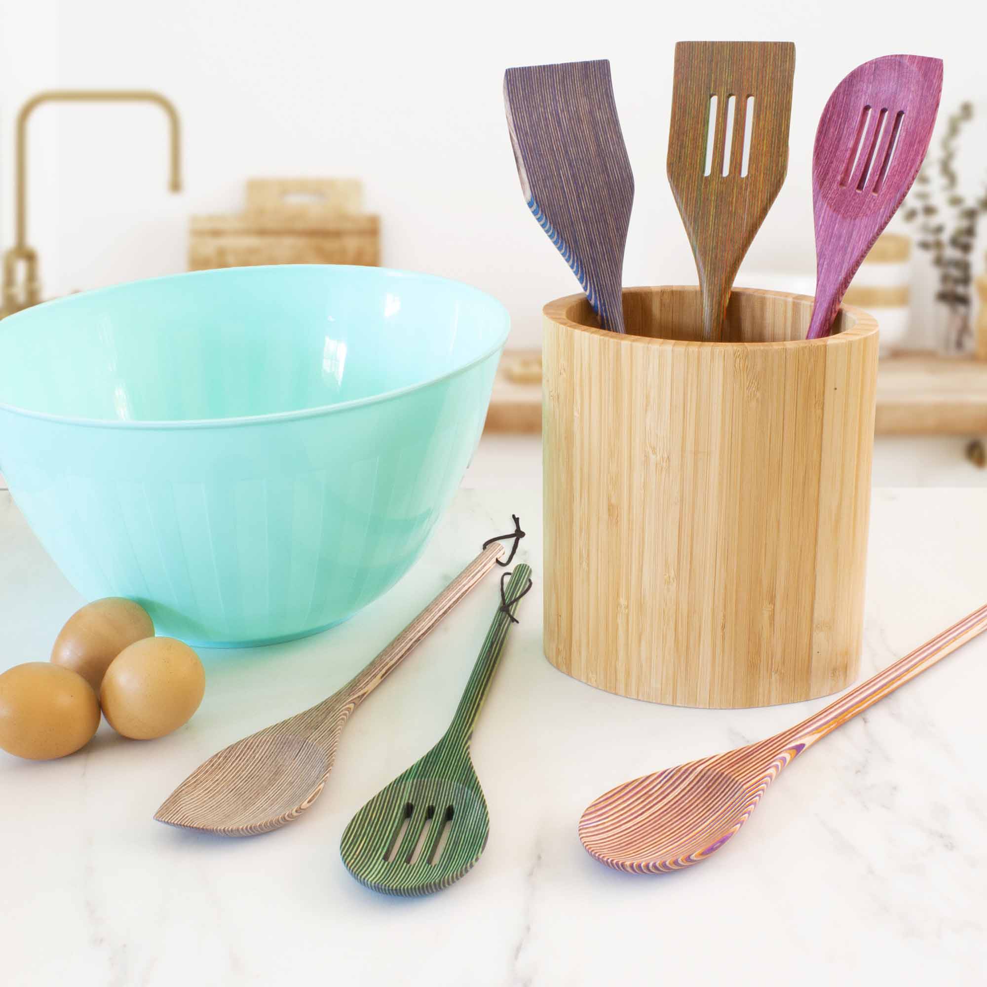 Baltique® Costa Nova Collection 6-Piece Cooking Utensil Set - Non-Stick Safe Kitchen Tools for Baking, Frying & Cooking - Perfect Gift for Home Chefs