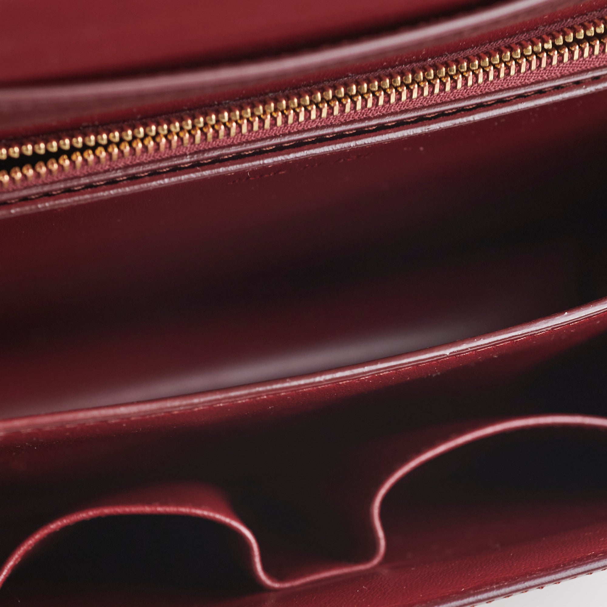 Celine Medium Box Burgundy Leather Crossbody Bag for Women - Luxury Designer Handbag for Work, Travel & Everyday Use