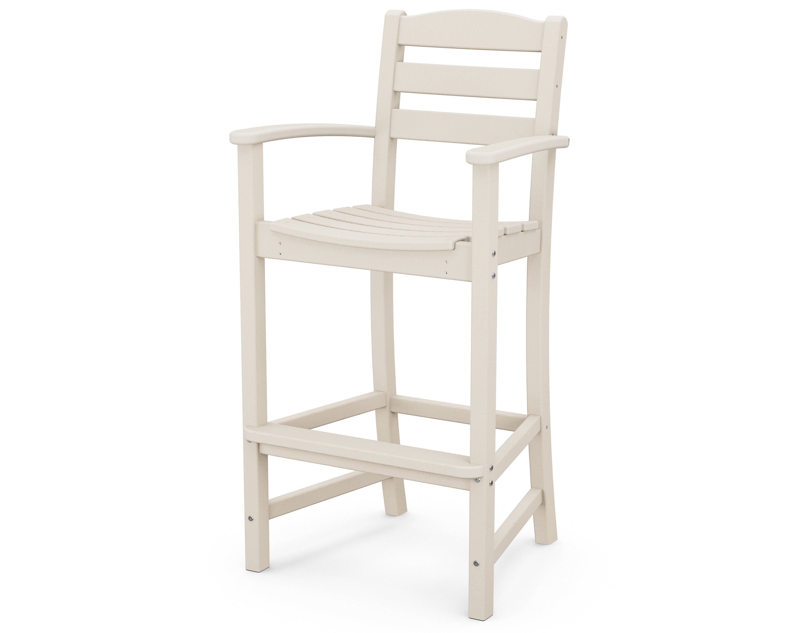 POLYWOOD La Casa Cafe Bar Arm Chair - Outdoor & Indoor Bistro Chair for Patio, Garden, Restaurant, and Home Decor