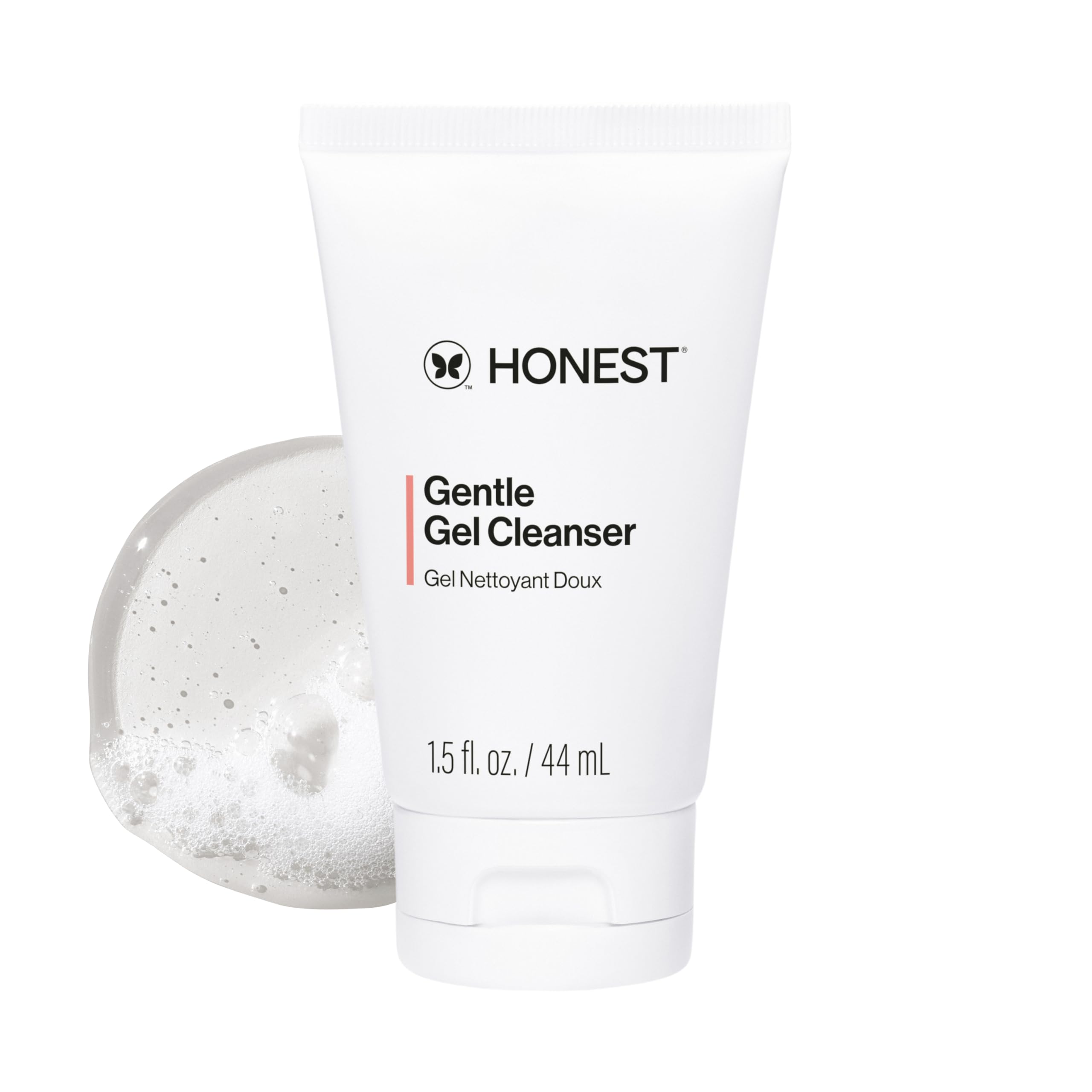 Honest Beauty Mini Gentle Gel Daily Face Cleanser for Sensitive Skin - Chamomile & Calendula Extracts | EWG Verified, Cruelty Free, Travel Size 1.5 fl oz | Calming & Refreshing Facial Cleanser for Daily Use, Travel & On-the-Go Skincare