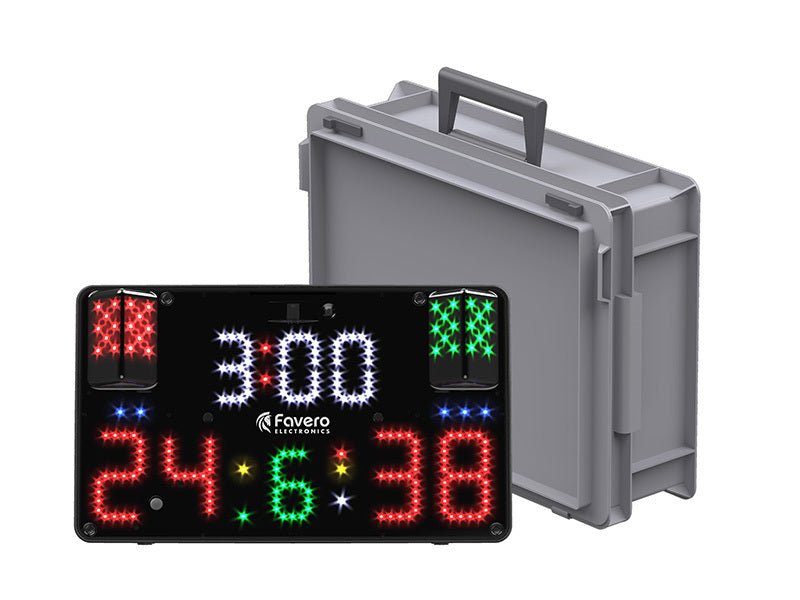 Favero FA 15 Electronic Scoring Machine - Wireless Fencing & Boxing Scoreboard with LED Display - Perfect for Tournaments, Training & Sports Events