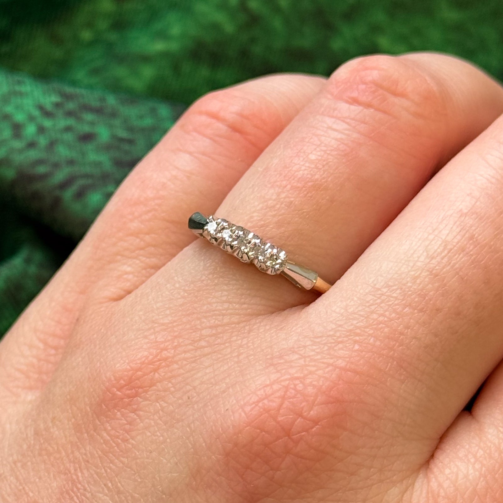 0.07ctw Five Stone Diamond Ring - Size 7 | Elegant Wedding Band, Anniversary Gift for Her | Perfect for Engagement, Proposal & Special Occasions