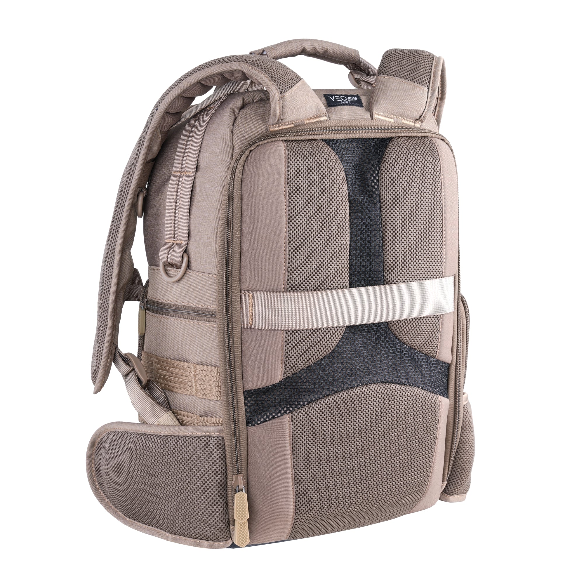 VEO RANGE T 45M BG Waterproof Hiking Backpack - Lightweight Travel Daypack for Outdoor Adventures, Camping & Daily Commute (Beige)
