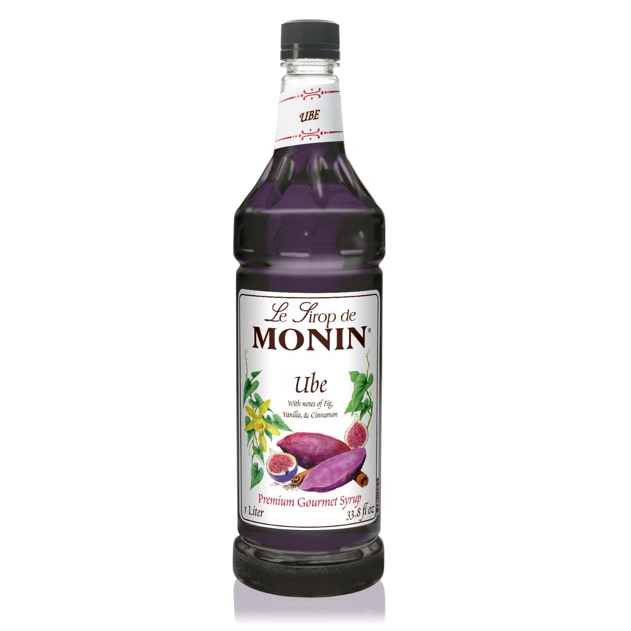 Monin Ube Syrup - Premium Purple Yam Flavoring for Cocktails, Coffee, Desserts & Baking | Vegan, Gluten-Free & Non-GMO | Perfect for Boba Tea, Pancakes & Filipino Recipes