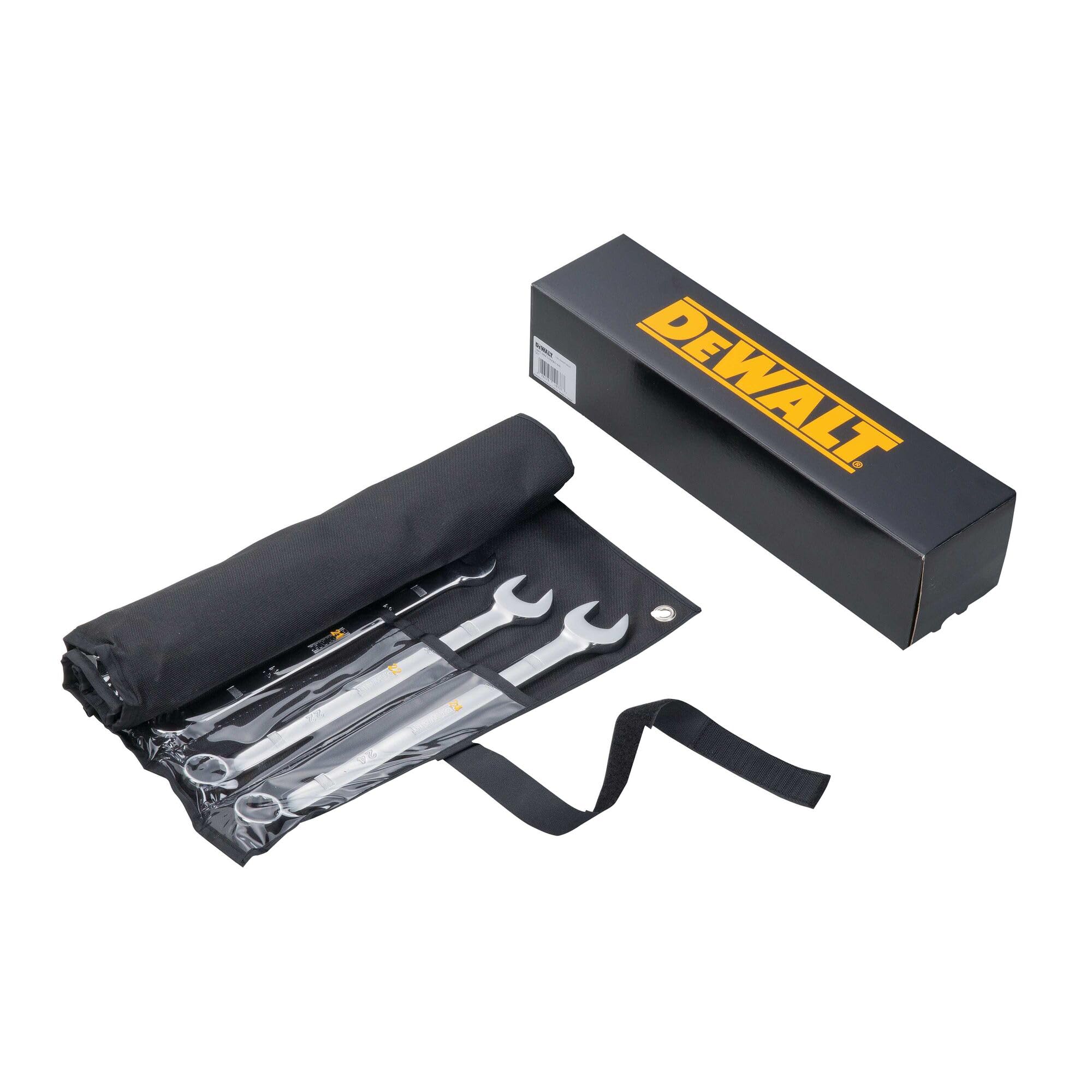 DEWALT 18-Piece Metric Combination Wrench Set (DWMT19237) - Professional Grade Tools for Automotive Repair, Machinery Maintenance & DIY Projects