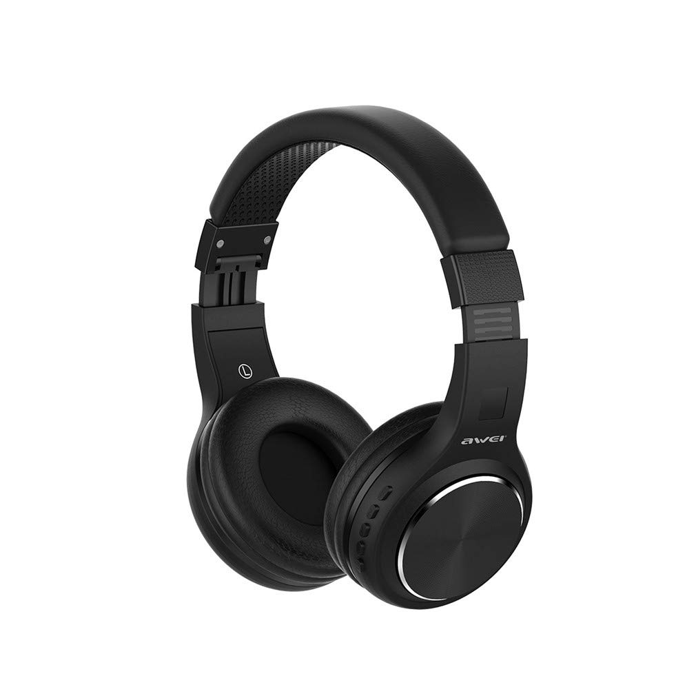 Premium Wireless Bluetooth Over-Ear Headphones with Active Noise Cancelling, Low Latency, Foldable Design & Subwoofer - Long Battery Life for Gaming, PC, Smartphones & TV (Gold) - Perfect for Workouts, Commuting & Home Entertainment