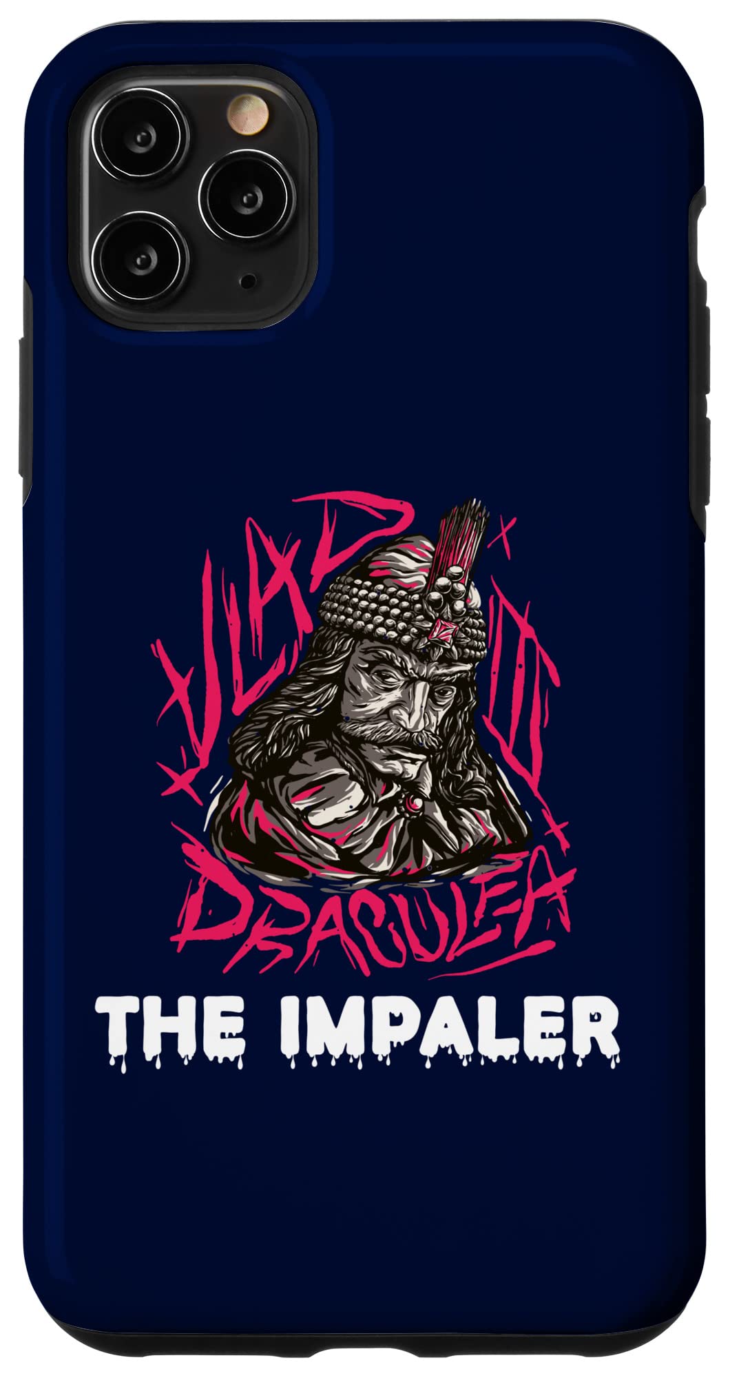 iPhone 11 Pro Max Case - Vlad Tepes Dracula Vampire Design - Premium Protective Cover for iPhone 11 Pro Max - Perfect for Halloween, Gothic Lovers & Transylvania Fans