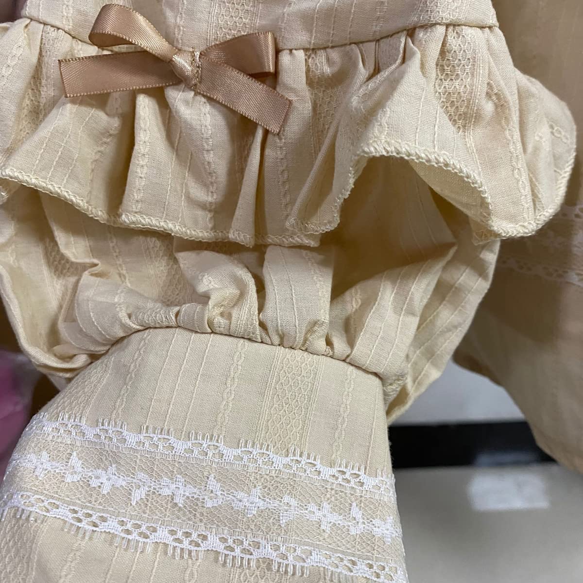 Vintage Gothic Lolita Women's Long Sleeve Blouse - Elegant Peter Pan Collar Shirt with Lace Ruffle Details | Perfect for Cosplay, Tea Parties & Vintage Fashion Outfits