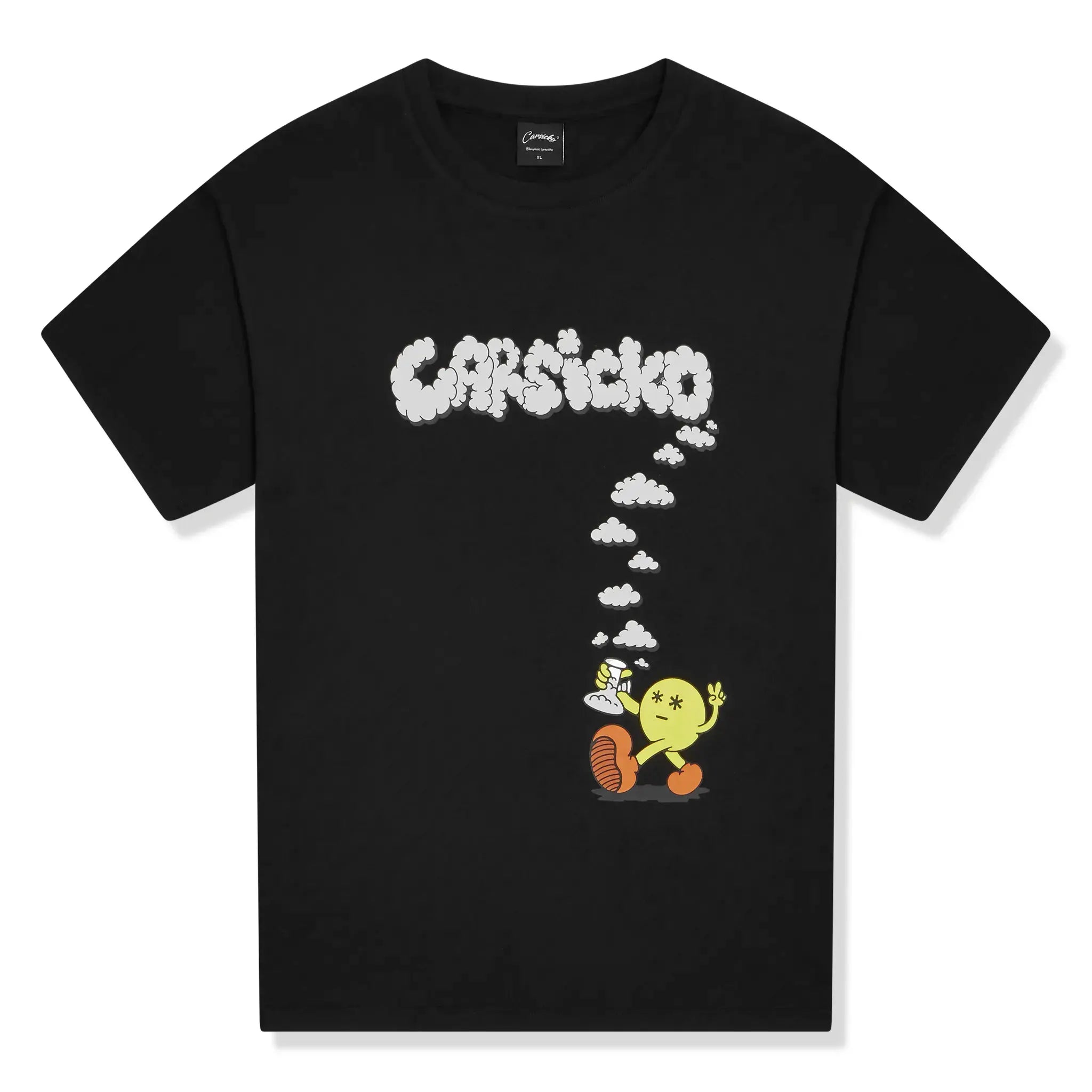 Carsicko Puffin C Black T-Shirt for Men - Comfortable Cotton Graphic Tee for Casual Wear, Street Style & Everyday Outfits