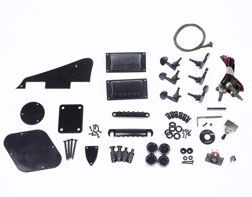 Solo LP Style Black Hardware Pack - Premium Guitar Parts for Electric Guitar Upgrades & Repairs - Perfect for Musicians, DIY Enthusiasts, and Professional Luthiers