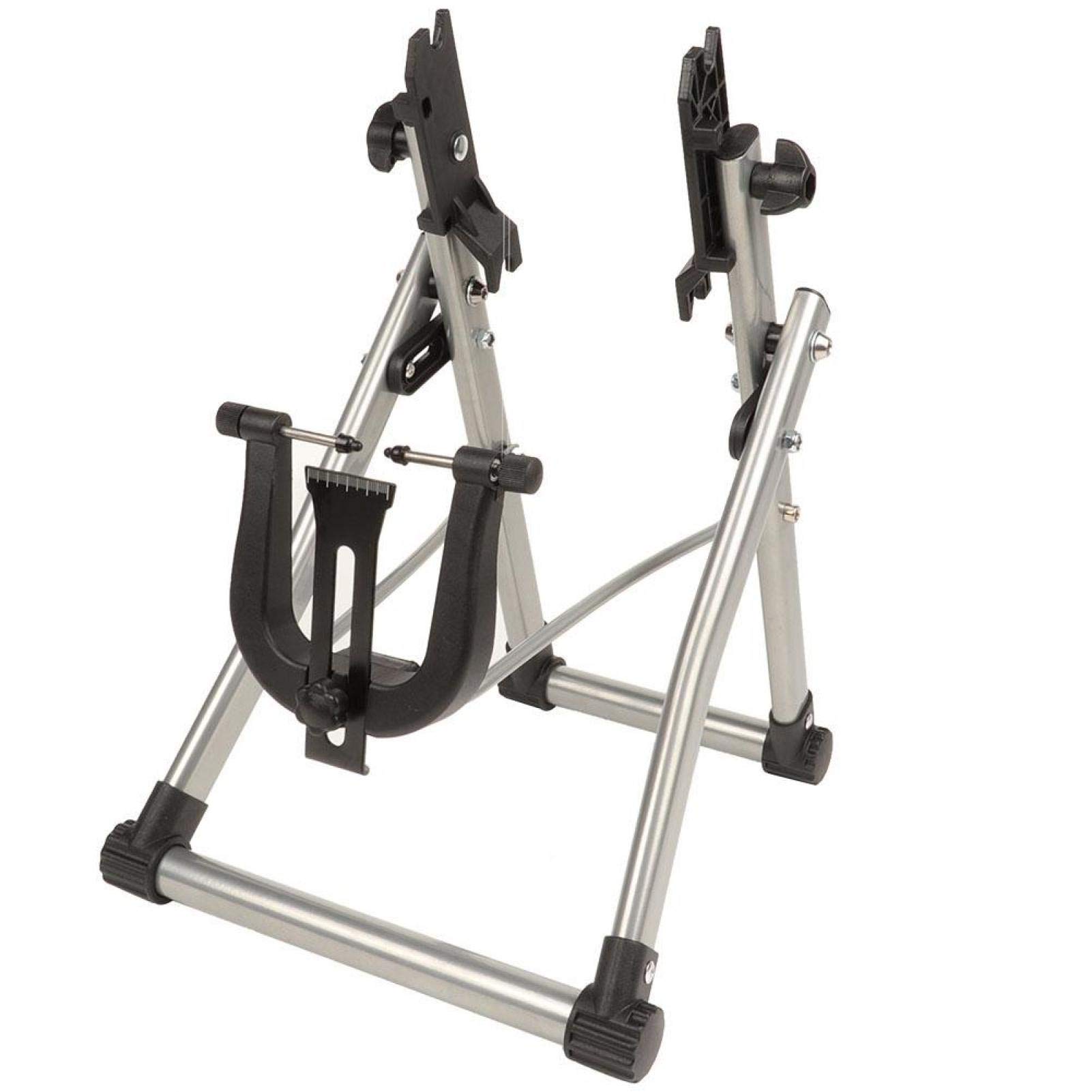 Professional Foldable Wheel Truing Stand - Heavy Duty Bicycle Wheel Alignment Tool for Road & Mountain Bikes | Perfect for Home Bike Repair & Outdoor Cycling Maintenance