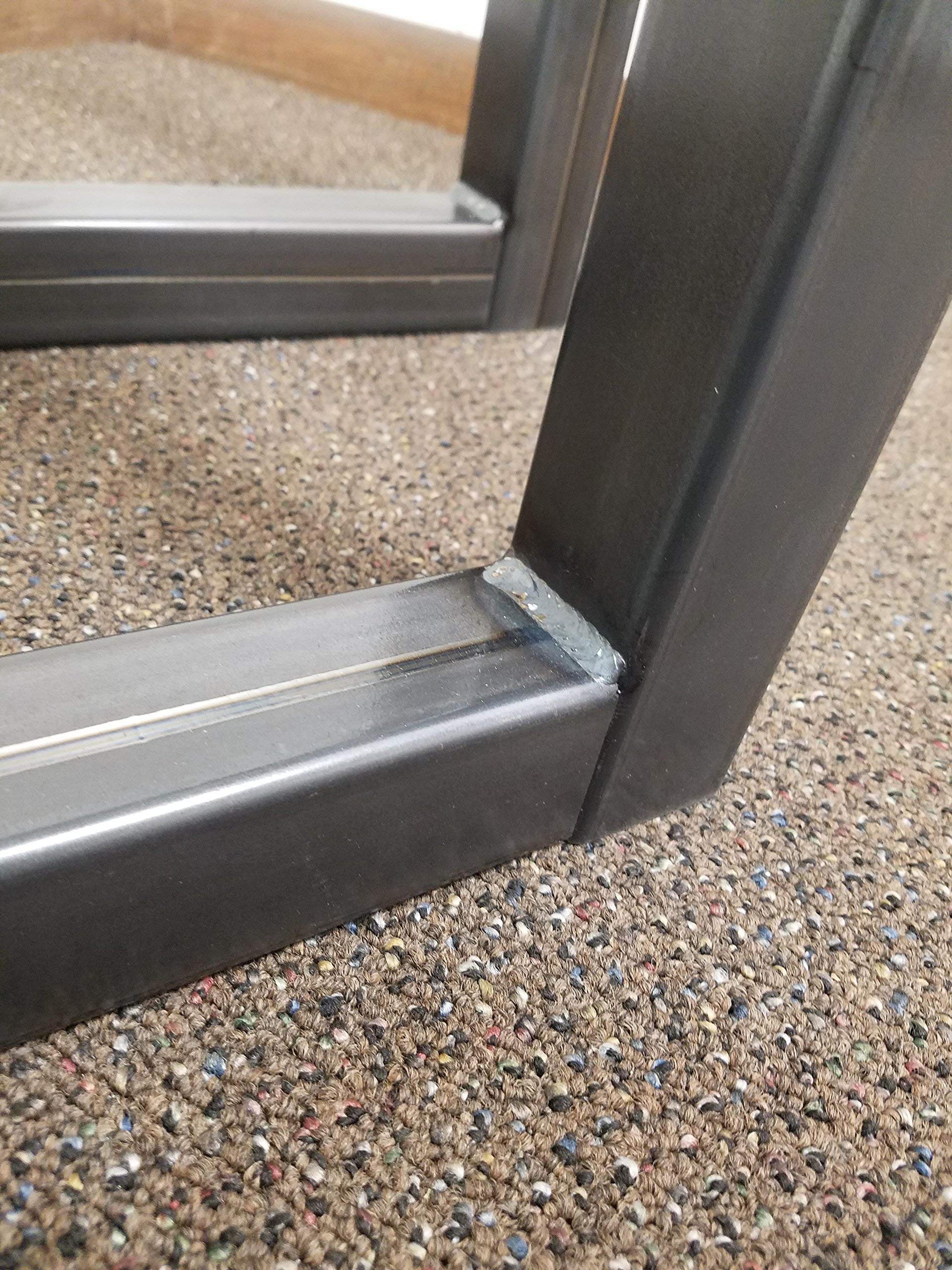 Heavy Duty Square Metal Table Legs - Industrial Strength for Dining Tables, Desks, Workbenches & DIY Furniture Projects