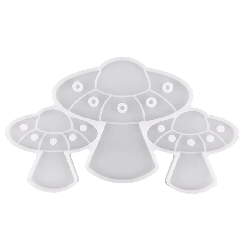 Epoxy Silicone Resin Molds for Jewelry Making - UFO Pendant & DIY Craft Decorations - Easter Chocolate, Candle, Baking Molds for Small Treats & Concrete Crafts - Perfect for DIY Gifts, Home Decor & Party Favors