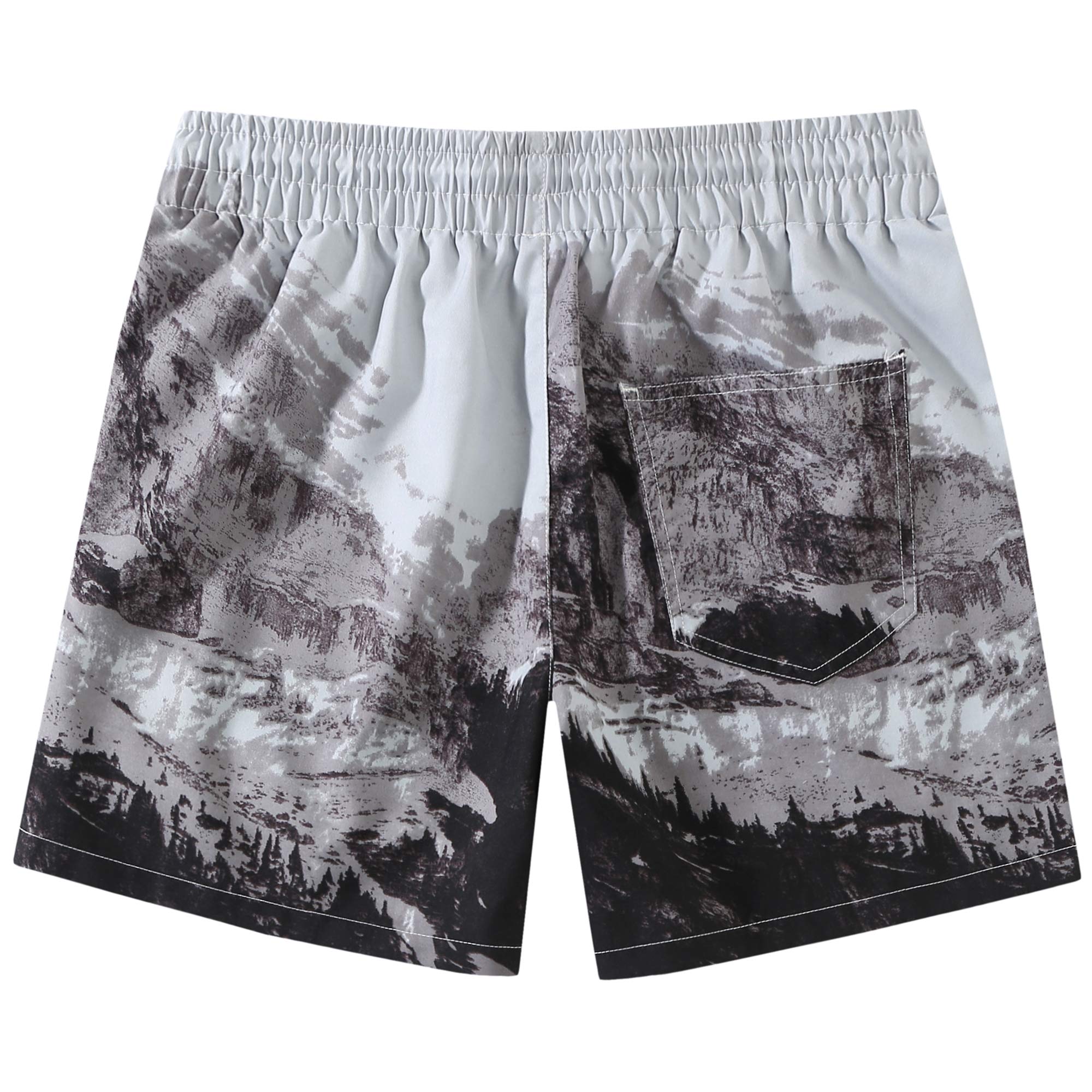 Boys Swim Trunks Quick Dry - Hawaiian Beach Shorts for Kids with UPF Protection | Summer Swimwear, Pool Party & Vacation Outfit