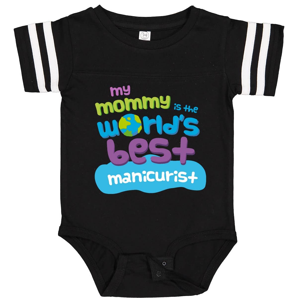 Inktastic Manicurist Mom Nail Artist Baby Bodysuit - Cute Graphic Onesie for Newborns & Infants - Perfect Gift for Nail Technician Moms & Baby Showers
