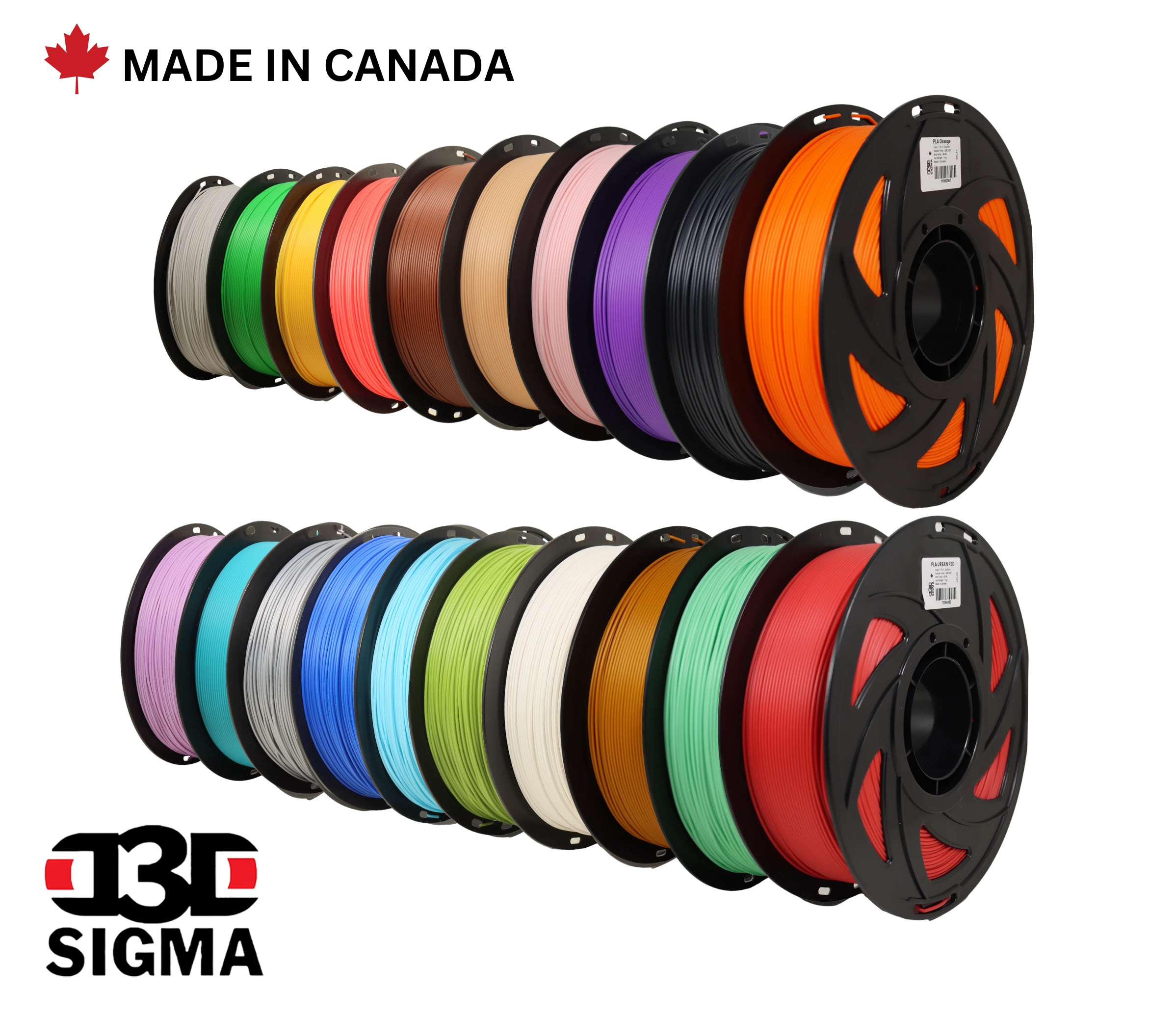 Premium D3D Sigma PLA 1.75mm Filament - 1kg Spool with 34 Vibrant Colors for 3D Printing | Perfect for DIY Projects, Cosplay Props & Home Decor