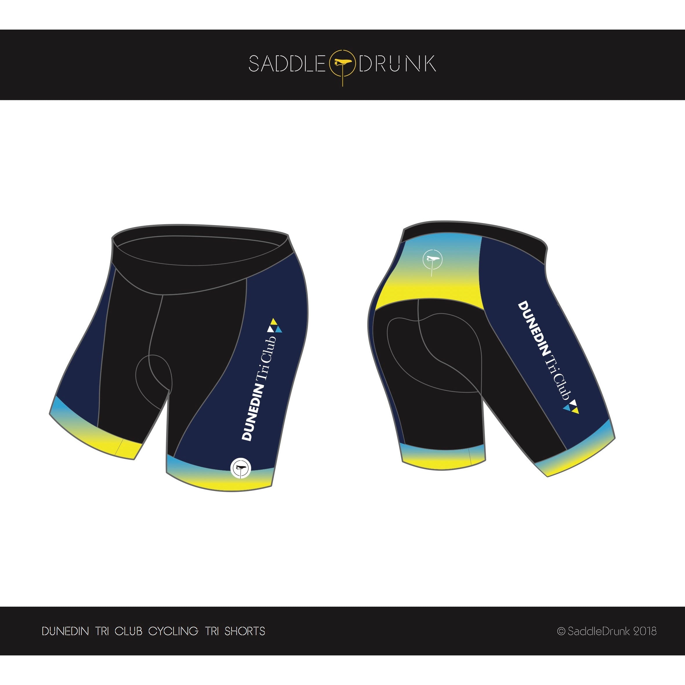 Dunedin TRI Club Running Shorts - Lightweight & Breathable Men's Athletic Shorts for Triathlon, Cycling & Workout | Perfect for Training, Racing & Outdoor Sports