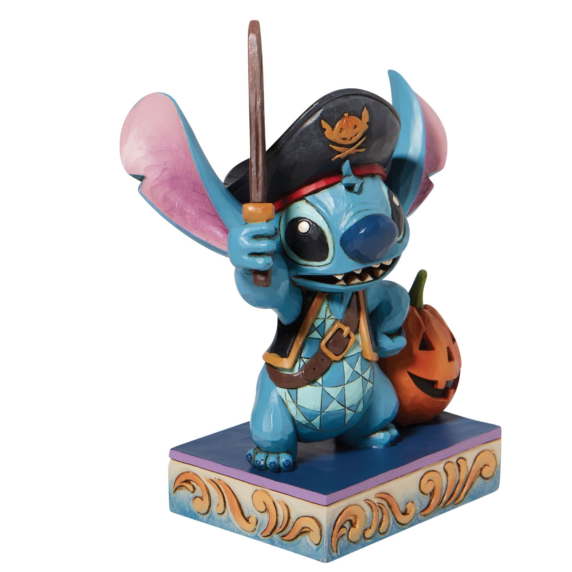 Enesco Disney Traditions Pirate Stitch Collectible Figurine 6008987 - Perfect for Disney Fans, Home Decor, and Gift Giving