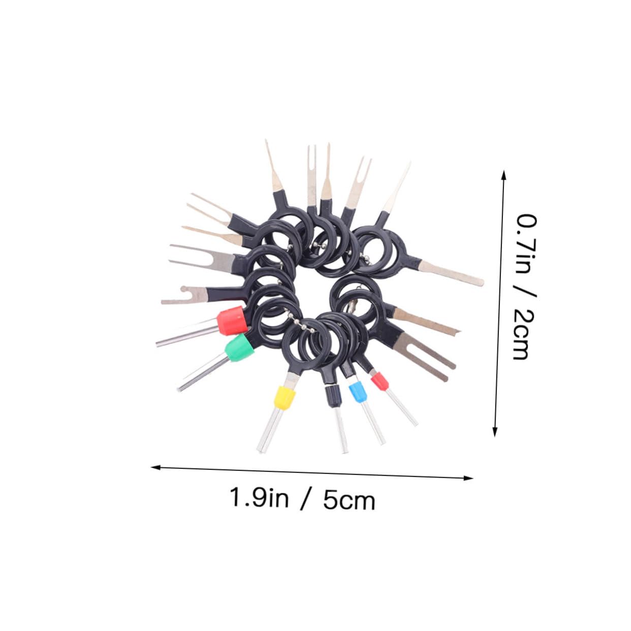 Garneck 1 Terminal Wire Connector Kit - Crimp Connector, Terminal Pin Puller & Remover Tool Set for Automotive Electrical Repairs (Plastic Bare Rod) - Perfect for Car Wiring, DIY Projects & Electronics Maintenance