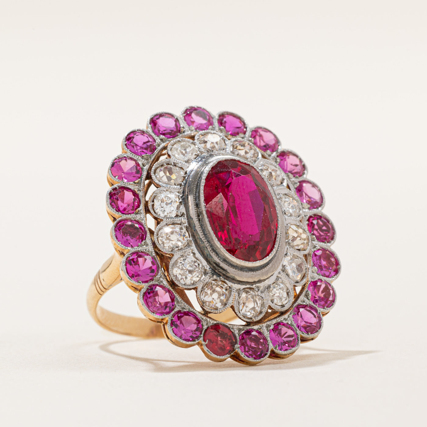 7.22ctw Multi Gem Cocktail Ring for Women - Size 8.25 - Elegant Statement Jewelry for Parties, Weddings & Special Occasions