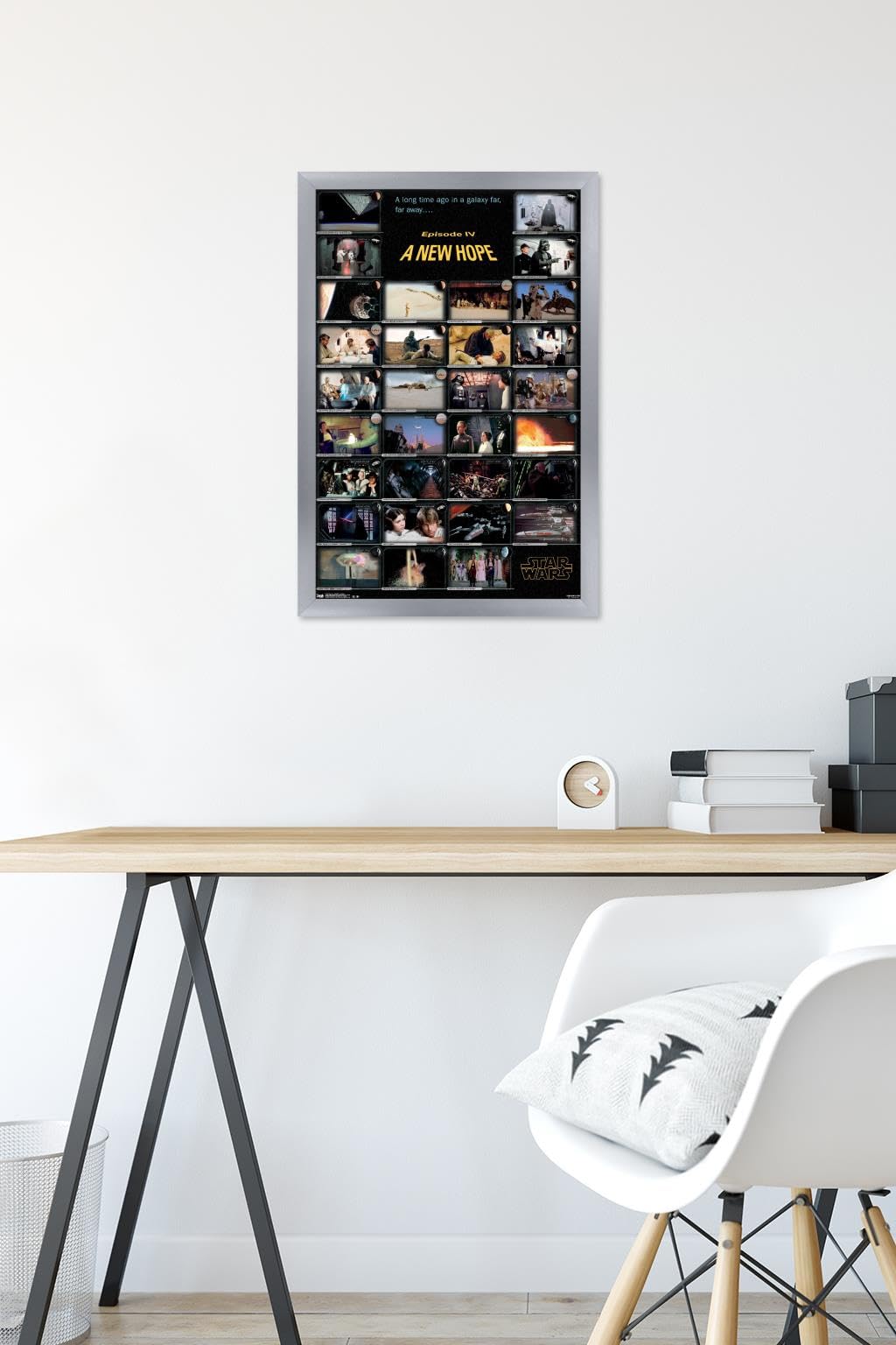 Trends International Star Wars: A New Hope Framed Wall Poster - 14.725 x 22.375 Inches, Silver Frame - Perfect for Home Theater, Game Room & Office Decor