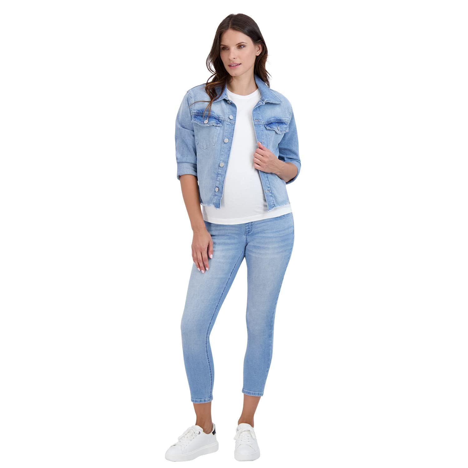 Savi Parker Women's Maternity Jeans Over The Belly - Stretch Denim Pregnancy Pants for All Seasons with 27