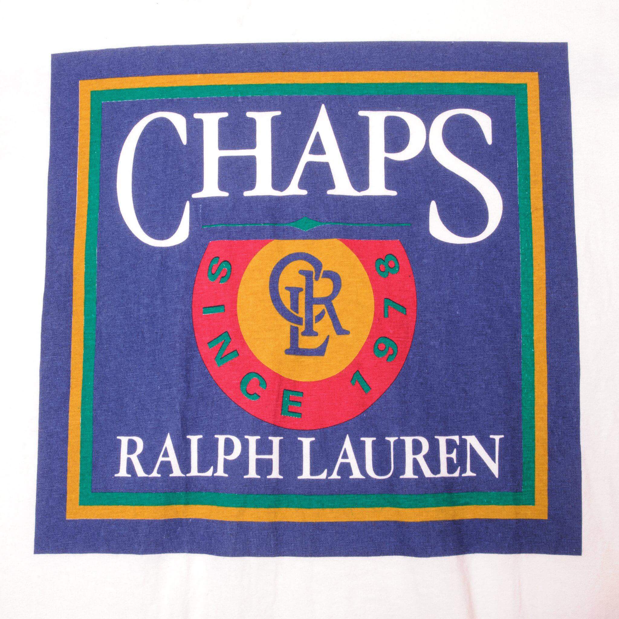 Vintage Ralph Lauren Chaps Esquire T-Shirt 1995 XL Made in USA - Classic Retro Style for Casual Wear & Collectors