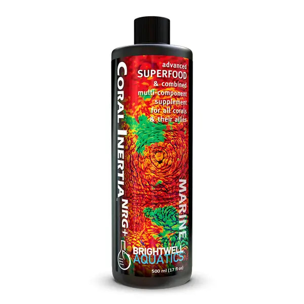 Brightwell Inertia NRG Plus Coral Super Food - Premium Coral Nutrition for Saltwater Aquariums | Ideal for Reef Tanks & Coral Growth
