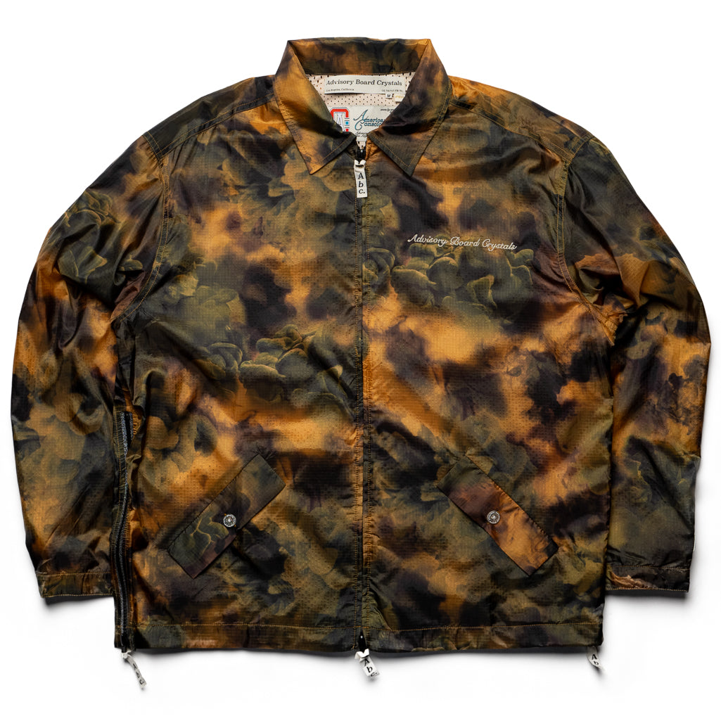 Advisory Board Crystals Tie-Dyed Ripstop Jacket in Gold - Stylish Water-Resistant Windbreaker for Outdoor Adventures & Streetwear Fashion