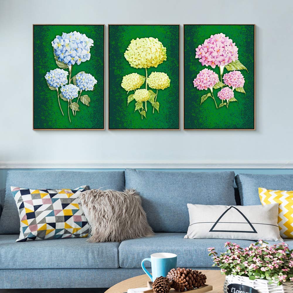 Wall26 3-Panel Abstract Floating Framed Canvas Wall Art Set - 16x24 Inches, Ready to Hang for Living Room & Bedroom Decor | Modern Home Decoration, Office & Dorm Wall Art