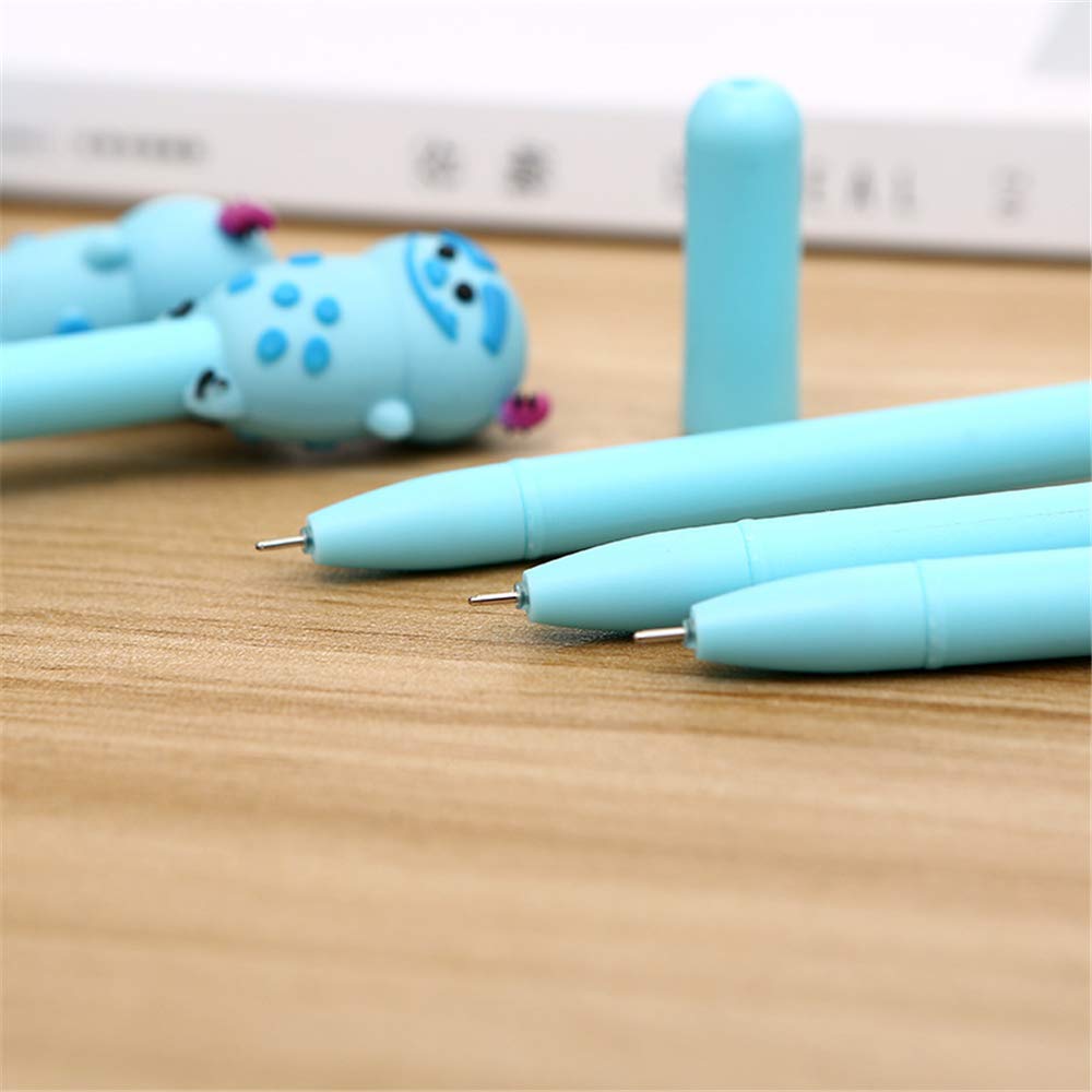 Cute Monster Shaped Gel Ink Pens - 5 Pack Fun Cartoon Writing Pens for Kids, Girls & Boys - School, Office & Art Supplies - Perfect for Note Taking, Journaling & Creative Projects