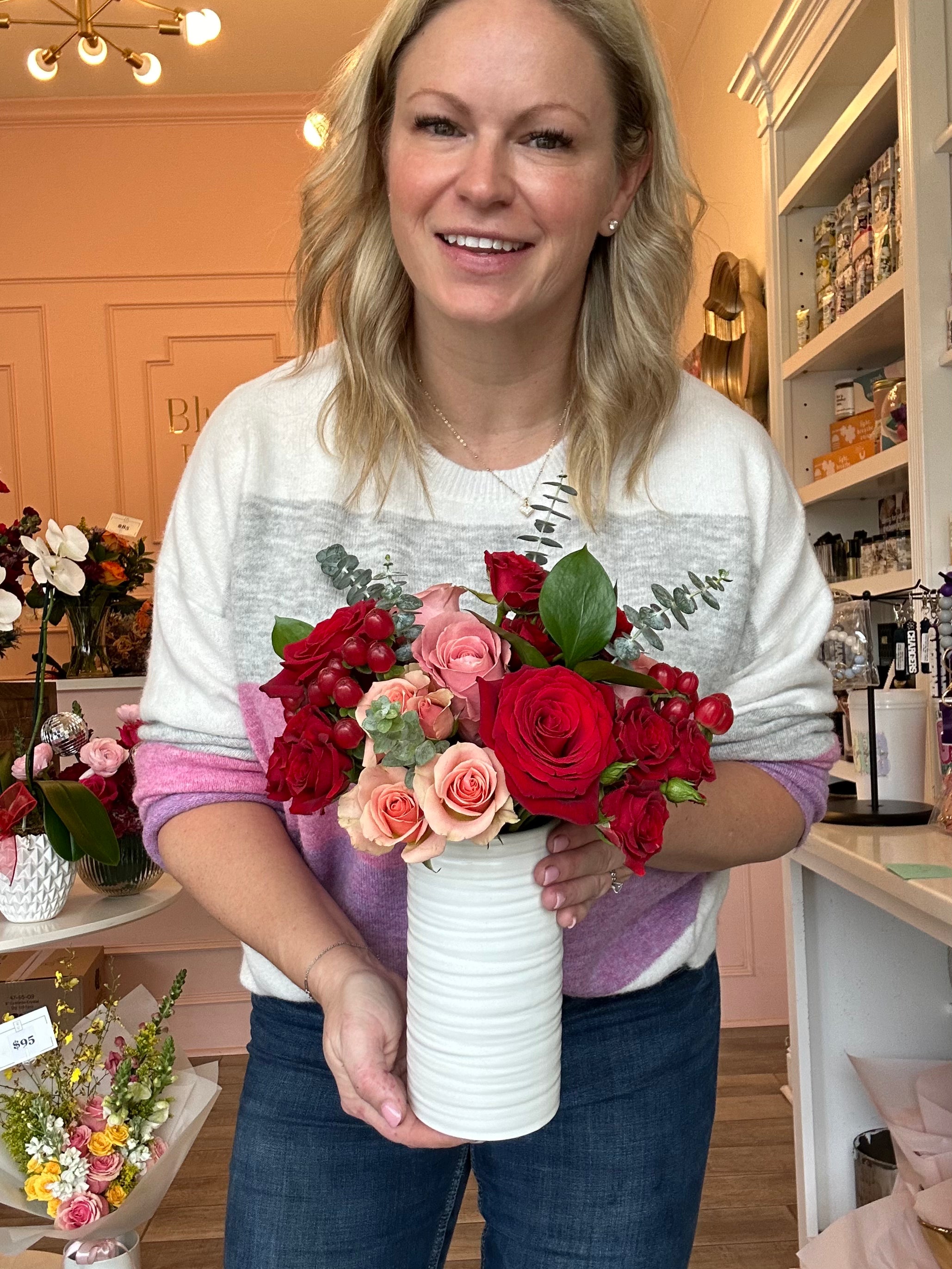 Be Mine Bouquet - 2025 Classic Collection of Romantic Flowers | Perfect for Valentine's Day, Anniversaries & Special Occasions