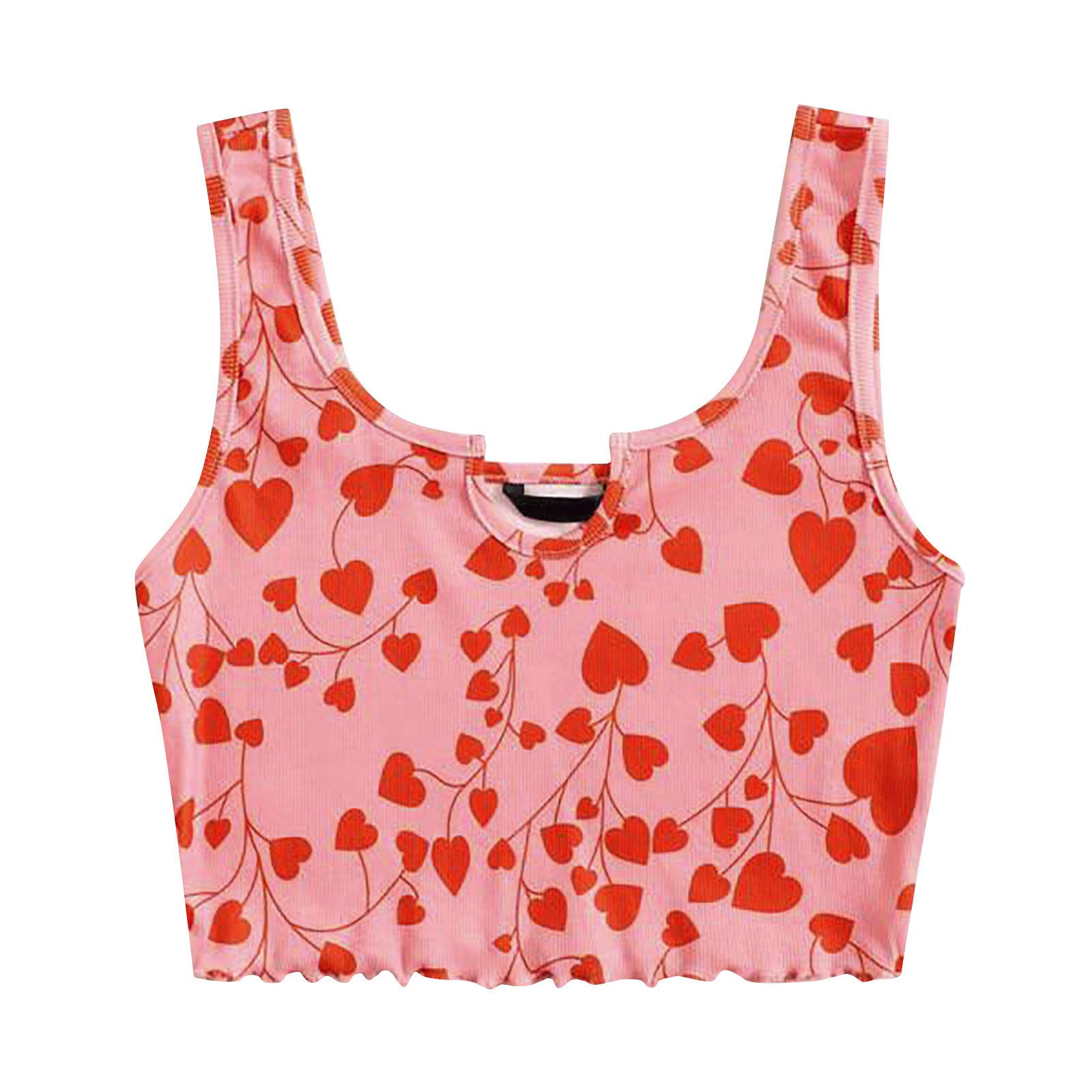 Women's Floral Print Strappy Crop Tops - Sleeveless Halter Vest Tank Top for Summer Casual Wear | Perfect for Beach, Music Festivals & Street Style Outfits