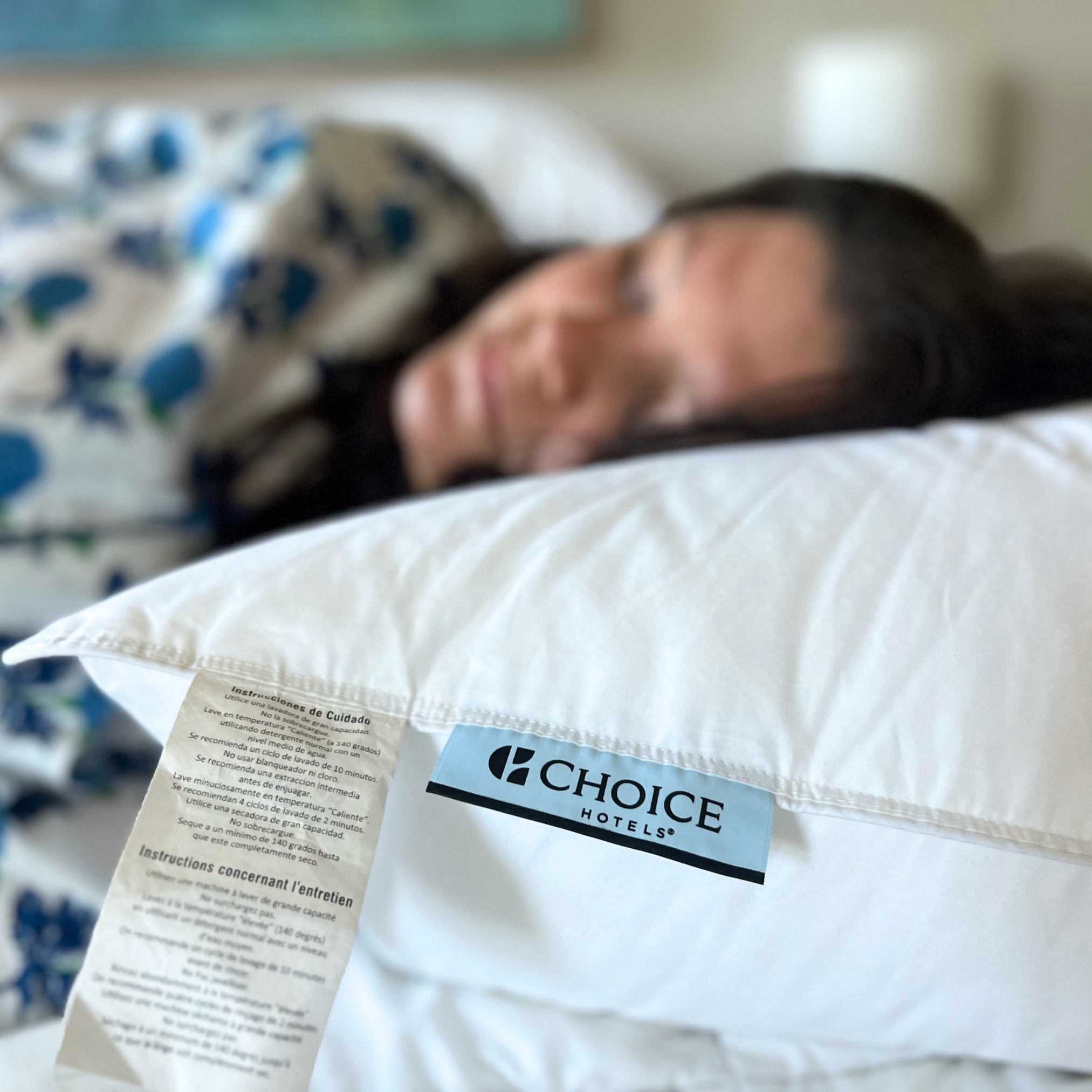 Premium Firm Blue Label Pillow for Side & Back Sleepers - Hotel Quality Support for Neck & Shoulder Pain Relief - Ideal for Home, Travel & Guest Rooms