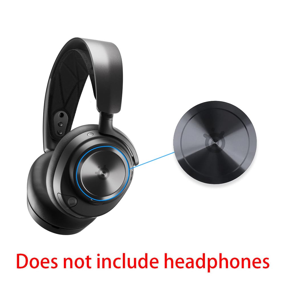 SteelSeries Arctis Nova Pro Gaming Headset Magnetic Side Covers - 1 Pair Metal Magnet Replacement Covers for Enhanced Protection & Style (Perfect for Gaming, Streaming & Travel)
