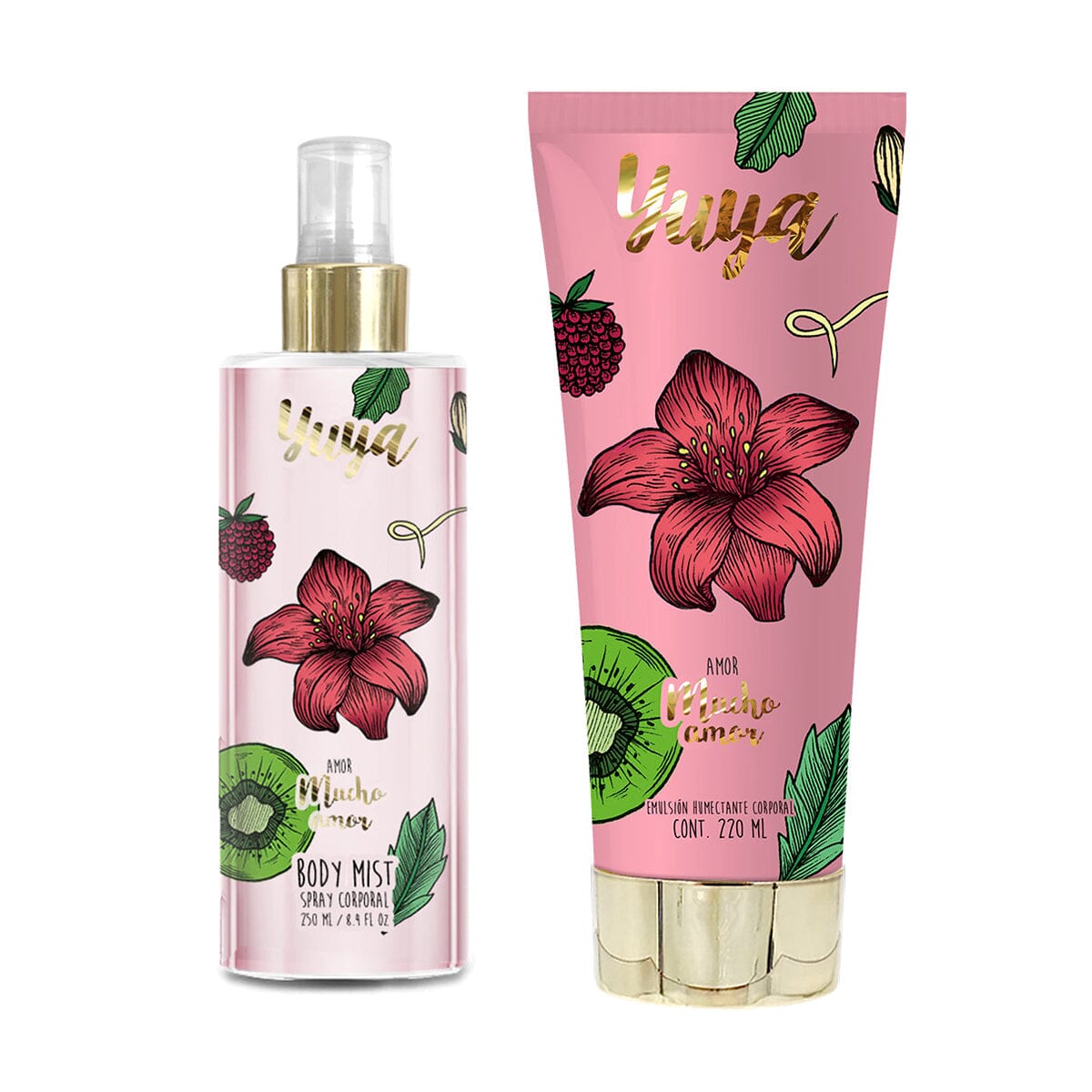 Yuya Amor Mucho Amor Body Mist & Body Lotion Set - Long Lasting Fragrance for Women, Perfect for Daily Use, Gifts & Special Occasions