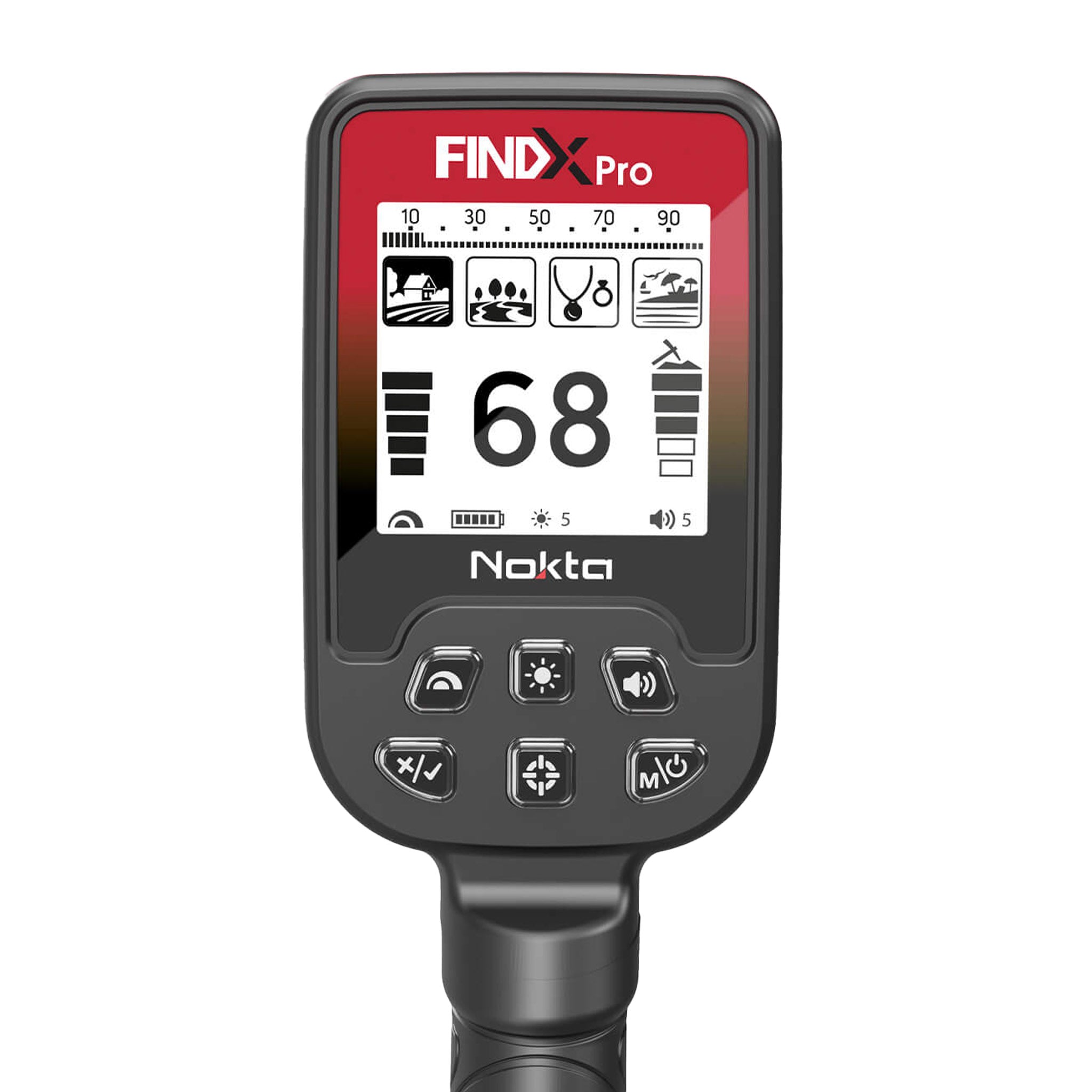 Nokta FINDX Pro Waterproof Metal Detector for Adults & Kids - Gold & Treasure Hunting on Beach, Park & Outdoor Adventures