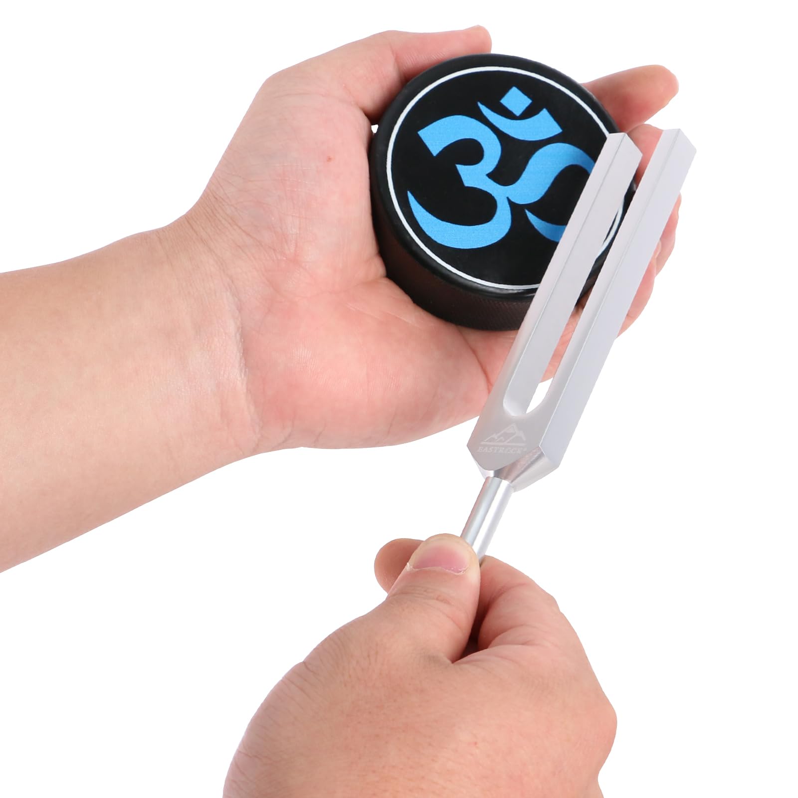 EASTROCK Professional Tuning Fork Set - 128Hz & 512Hz Healing Forks with Activator - Vibration Therapy Tools for Sound Healing, Chakra Balancing & Energy Work - Perfect for Meditation, Yoga & Holistic Wellness Practices