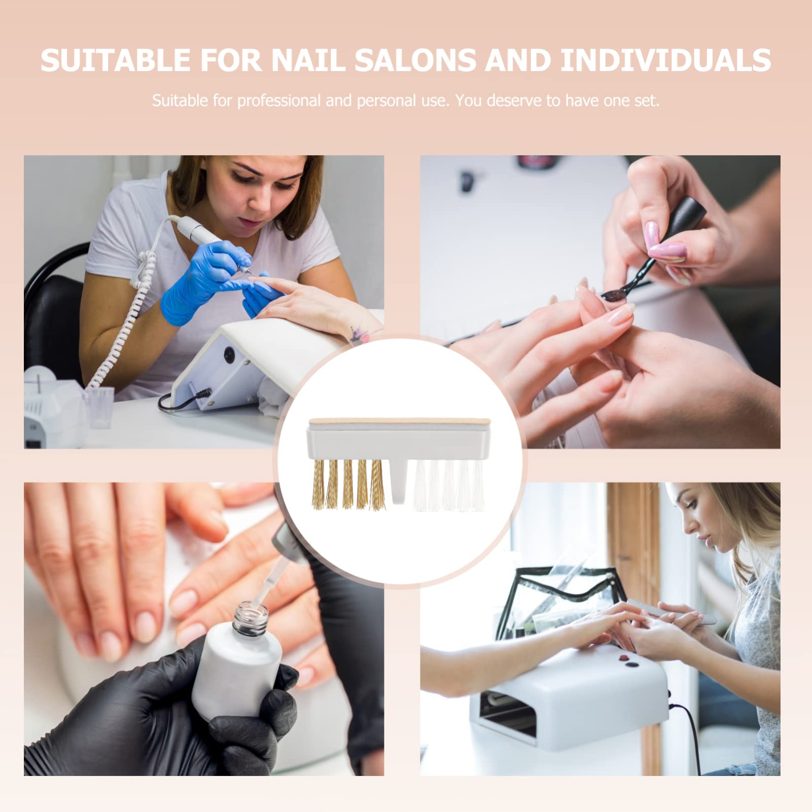FOMIYES 3PCS Nail Drill Bit Cleaning Brushes - Copper Wire Sanding Head Brushes for Nail Art & Manicure Tools - Perfect for Home, Salon & Professional Nail Care