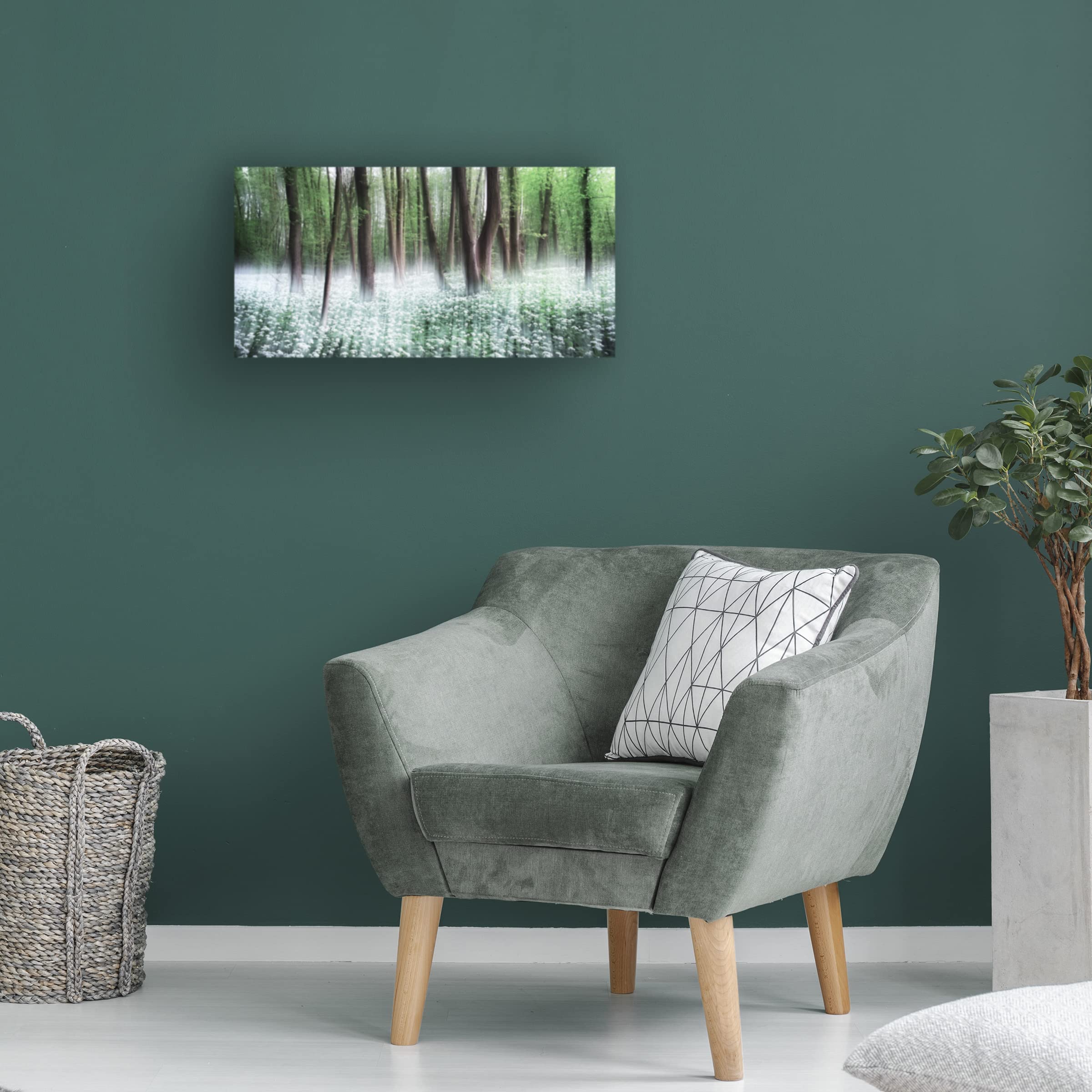 Trademark Fine Art 'Wild Garlic' Canvas Wall Art by Burger Jochen - Vibrant Floral Painting for Living Room, Bedroom & Office Decor