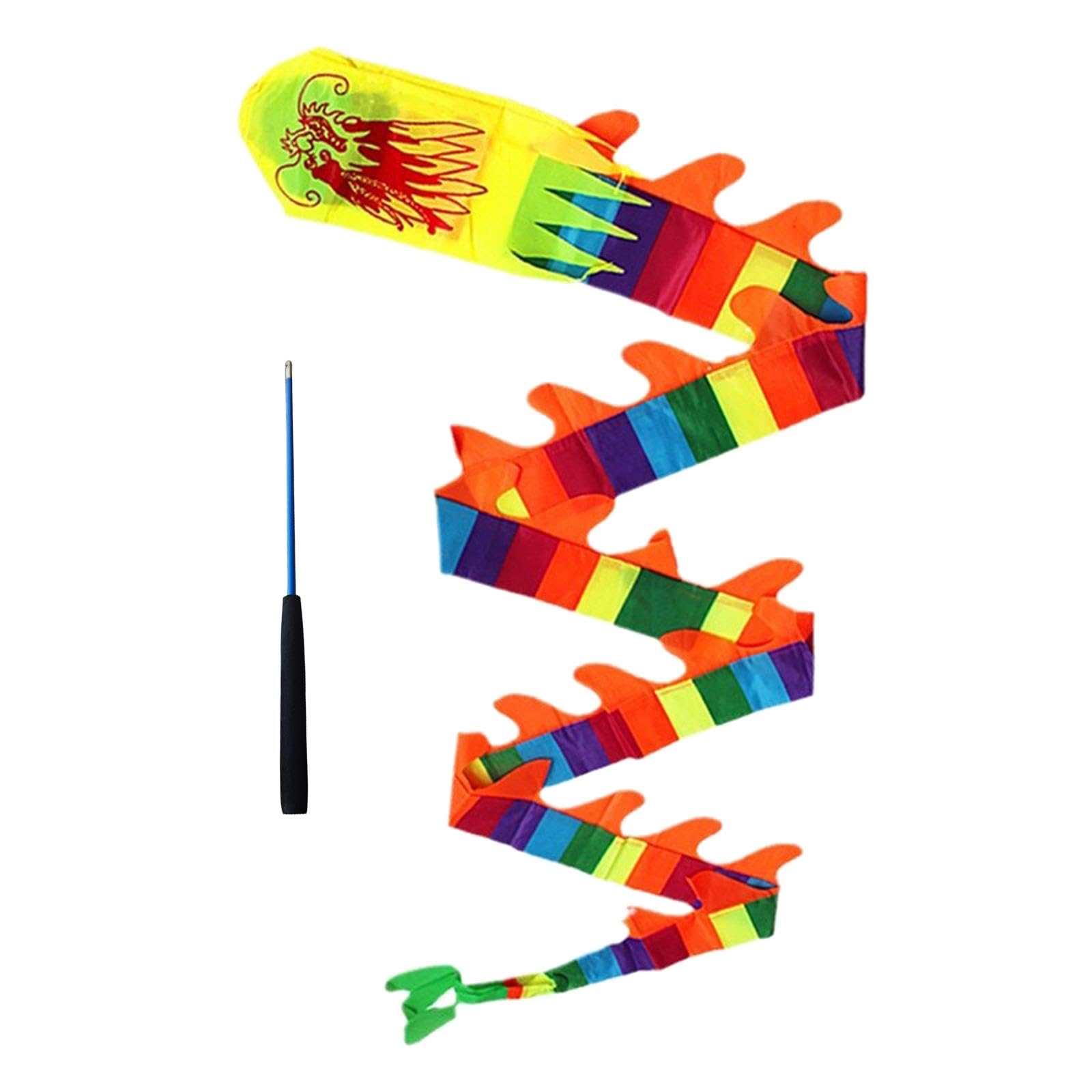 MYCENSE Dragon Ribbon Gymnastics Streamer - Colorful Dance Ribbon for Gymnastics, Fitness, and Poi Dancing - Perfect for Performances, Practice, and Stage Shows