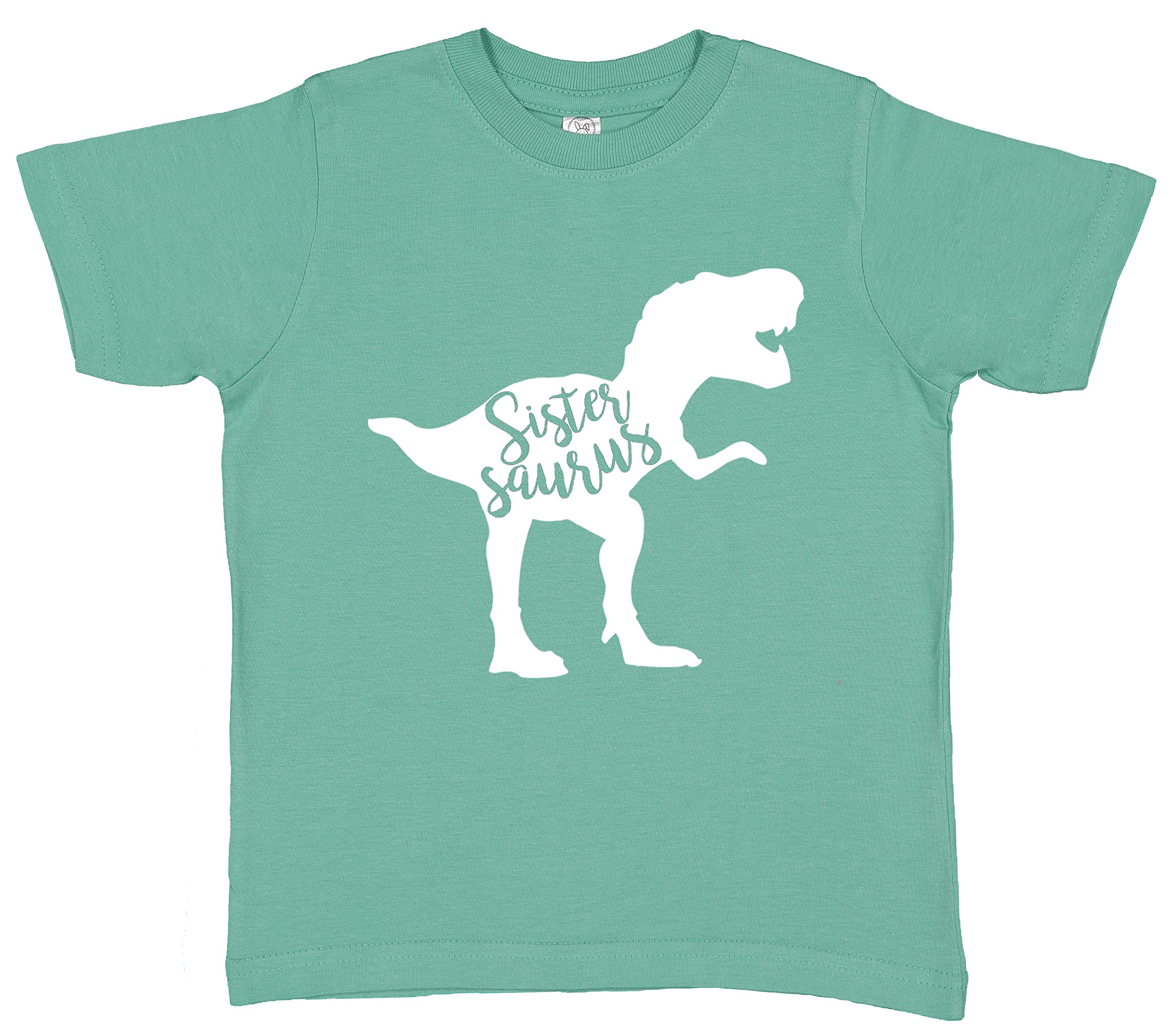 7 ate 9 Apparel Girls Dinosaur Graphic T-Shirt - Cute Sister Dino Tee for Kids | Perfect for Sibling Matching Outfits, Birthday Gifts & Family Photos