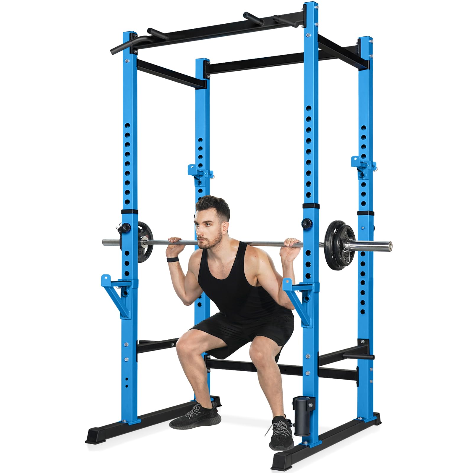 Bongkim Power Rack - Adjustable Squat Stand Cage for Home Gym, 660lb Weight Capacity Strength Training Equipment | Perfect for Squats, Bench Press & Deadlifts in Home Workouts